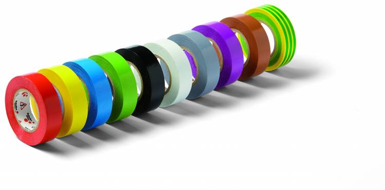 Szigetelőszalag szett, 10db-os (vegyes színben) 1000V 15mmx10m Multicolor