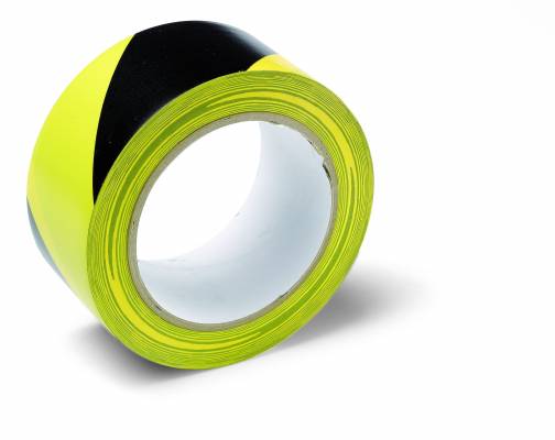 Veszélyt jelző ragasztószalag, PVC, sárga/fekete Warning Tape 50mmx33m