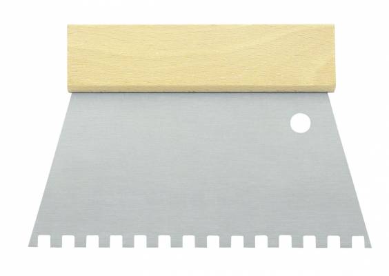 Fogazott spatulya, rozsdamentes Karo C2 18cm