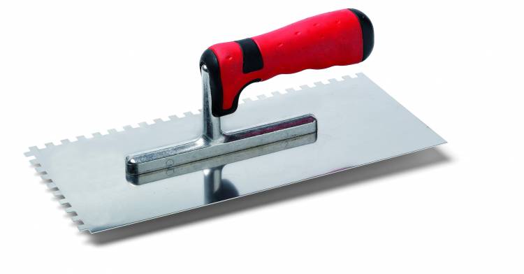 Fogazott glettelő, rozsdamentes, fogazás: 6x6mm Stan Karo 2K C2 13x28cm