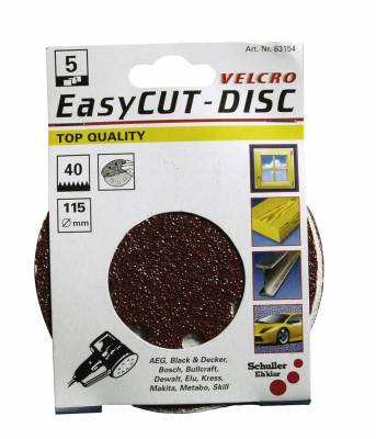 Csiszolókorong, tépőzáras, 8 lyukas 5 Royalcut D115 P40 5db