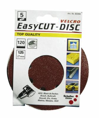 Csiszolókorong, tépőzáras, 8 lyukas 5 Royalcut D125 P40 5db