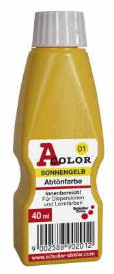 Beltéri színező, 40 ml, 09 citromsárga A Color lemon-yellow