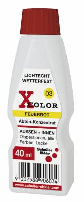 Univerzális színező, 40ml, piros oxid X Color oxide red