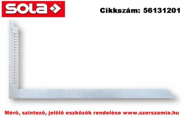 Ács derékszög ZWZA800/ZWL horganyzott, 800x320mm, jelölő furatokkal SOLA