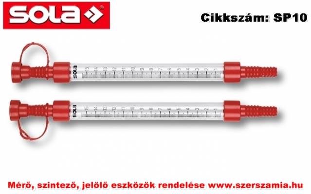 Tömlős-vízmérték mérőhenger SP 20, skálázott 0-155mm, SOLA