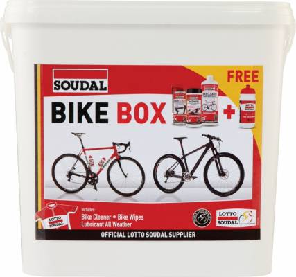 CR Kerékpáros doboz Szett:sampon+PTFE+kendők+kulacs