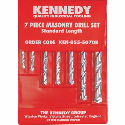 Kőzetfúró készlet 6-20mm 7 db-os KENNEDY