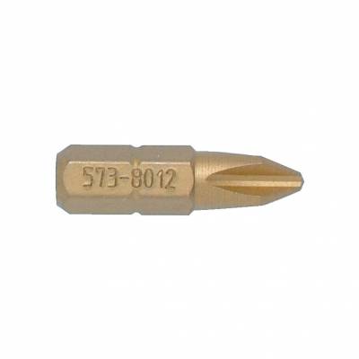 Kereszthornyos titán csavarhúzó bit 1/4col hatszög illesztéssel No,2 x 25mm