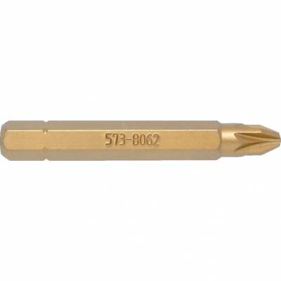Pozidriv titán csavarhúzó bit 1/4col hatszög illesztéssel No,2 x 50mm