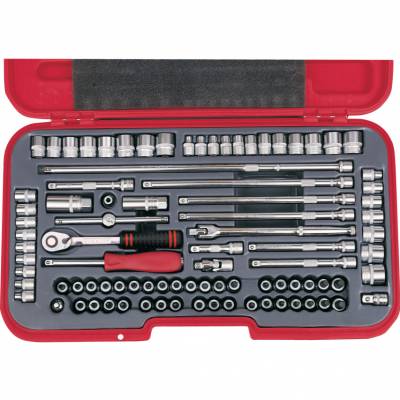 Metrikus/AF/Whitworth dugókulcs készlet 3/8col meghajtóval 90 db-os