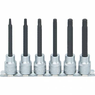 Torx feltűzhető csavarbehajtó készlet 3/8col meghajtóval (6 db-os)