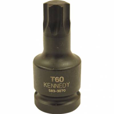 Torx feltűzhető erősített csavarbehajtó 1/2col meghajtóval T70 x 55mm