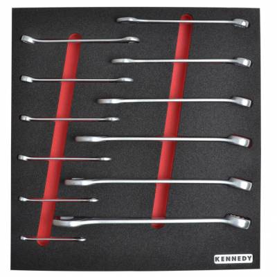 12 részes colos csillag-villáskulcskészlet szivacsban M1832