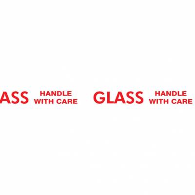 Feliratos kartonlezáró szalag (Glass Handle With Care) 50mmx60m