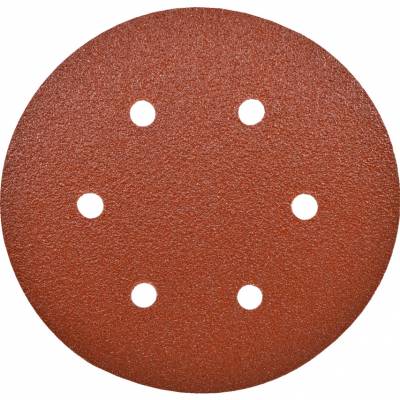 Csiszolótárcsa tépőzáras hátlappal 6 furatos (P80) 150mm 10db/csomag