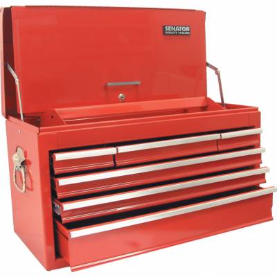 Szerszámos láda 6 fiókos piros 670 x 320 x 390mm