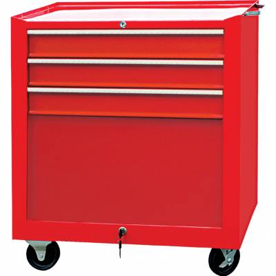 Szerszámszekrény görgős 3 fiókos piros 680 x 435 x 660mm