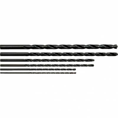 Extra hosszú csigafúró készlet, 3.0 x 160mm, 4.0 x 160mm, 5.0 x 200mm, 6.0 x 200mm, 8.0 x 250mm, 10.0 x 250mm HSS 6 db-os