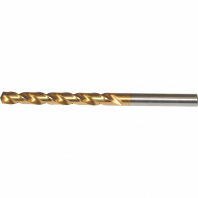 Csigafúró rozsdamentes acélhoz, nagy spirálemelkedési szögű, normál hosszú TiN bevonattal 11,0mm HSS-Co DIN338