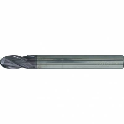 Négyélű gömbvégű hengeres szárú keményfém ujjmarók Q bevonattal SWISSTECH Méret: 12,0mm