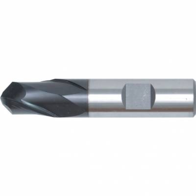 Kétélű rádiuszos hosszlyukmaró weldon-szárral, peak power bevonattal 6mm 6 x 52mm HSS-E-PM DIN844
