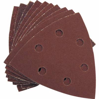 Delta csiszolólap készlet tépőzáras hátlappal 6 furatos Al-Ox (10 darabos) 2x P40, 3x P60, 2 x P80, 3x P100.