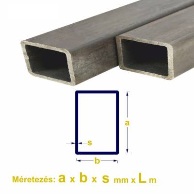 Zártszelvény EN 10219-1, 30 x 10 x 1,5mm x 2m ±5mm 3db