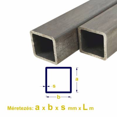 Zártszelvény EN 10219-1, 30 x 30 x 2mm x 2m ±5mm 3db