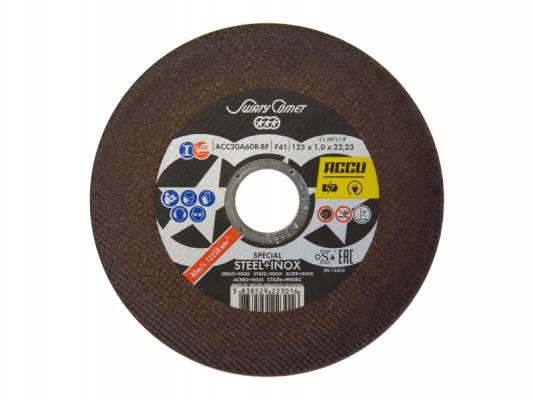 SWATYCOMET SPECIAL Accu STEEL+INOX vágókorong 125x1,0x22,2 ACC20A60R-BF 10db Metalbox