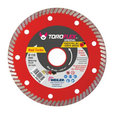 TOROFLEX RED TURBO gyémánttárcsa 230x1,9x22,2/SH8
