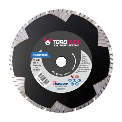 TOROFLEX PRO DIMENSION gyémánttárcsa 125x22,2/SH8