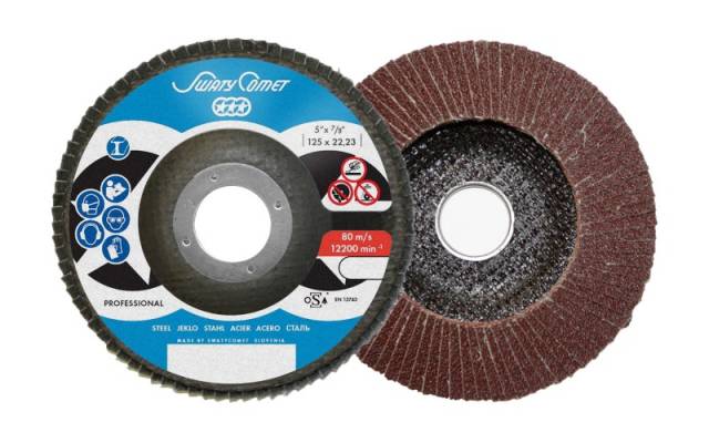 SKORPIO lamellás csiszolótányér F27 egyenes 180x22,2 P120A