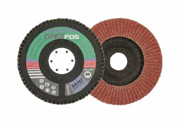 DEERFOS lamellás csiszolótányér F27 egyenes XA167 125x22,2 P80A