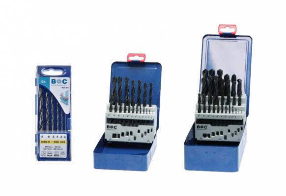 BOHRCRAFT csigafúró készlet HSS-R 6r. 2,0-8,0 P6 Plastic-Box