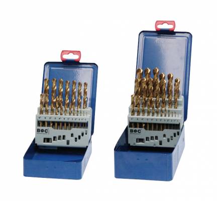 BOHRCRAFT csigafúró készlet HSS-TiN 25r. 1,0-13,0/0,5 MT13 Metal-Box