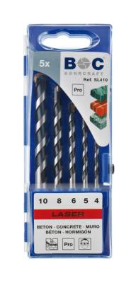 BOHRCRAFT LASER betonfúró készlet 5r. 4-10 SL410