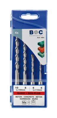 BOHRCRAFT SDS-Plus 2 élű betonfúró készlet 4r. 5-10 HB4