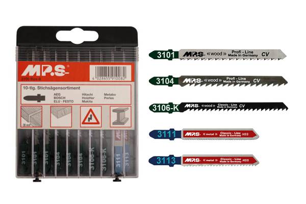 MPS egybütykös szúrófűrészlap vegyes készlet fára/fémre 10r. 3100-BOX-8