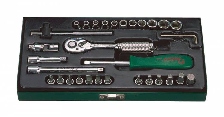 HANS 1/4˝ dugókulcs és bit készlet 33r. 2633M