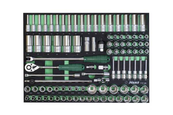 HANS 1/2&quot; dugókulcs készlet 95r. TTF-95 fiókmodul