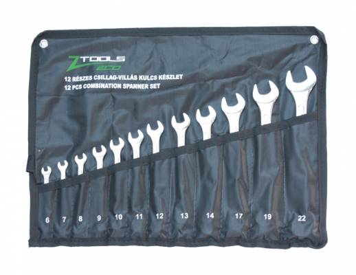 ZO-TOOLS csillag-villás kulcskészlet 12r. 6-22mm