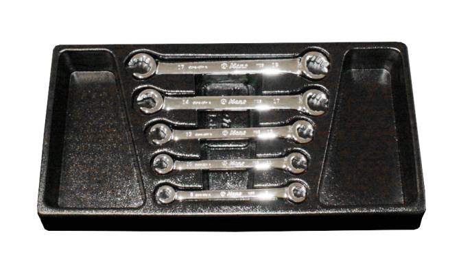 HANS fékcsőkulcs készlet 5r. 8-19mm TTK-8 kofferben