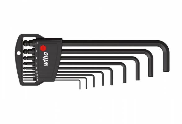 WIHA Classic gömbvégű imbuszkulcs készlet 9r. SW1,5-10 SB369H9B/No.03992