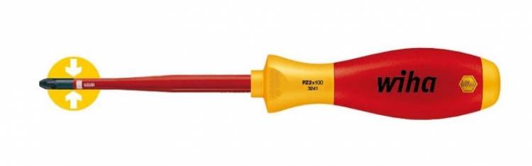 WIHA SoftFinish electric slimFix VDE Pozidriv csavarhúzó PZ2x100 3241/No.35396