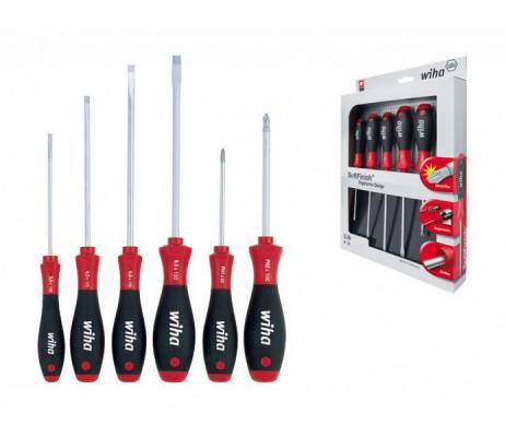 WIHA SoftFinish csavarhúzó készlet 6r. SL+PH 302HK6SO/No.07152