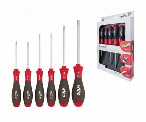 WIHA SoftFinish Torx csavarhúzó készlet 6r. T10-T40 362K6SO/No.07155