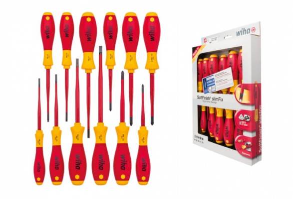 WIHA SoftFinish electric slimFix VDE csavarhúzó klt. 12r. SL+PH+PZ+SL/PZ+T 3201K12/No.41003