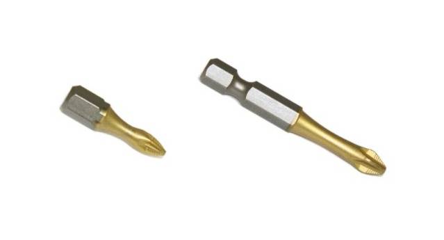 ZO-TOOLS 1/4˝ Phillips TORSION bit hegy S2-TiN PH2x25 ACR 50db