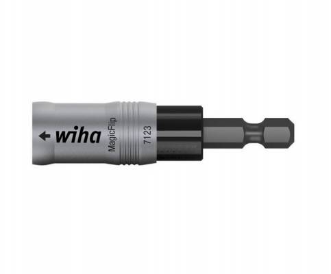 WIHA MagicFlip mágneses bitbefogó 1/4˝x62 csúszó hüvelyes mágnesgyűrűvel 7123/No.36800